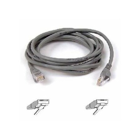 Belkin 8Ft Cat5E Patch Cable, Utp, Gray Pvc Jacket, 24Awg, T568B, 50 Micron,  A3L791-08